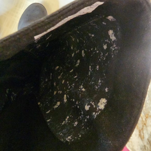 Timberland black suede tall boots heels 8 braid detail - Picture 6 of 11